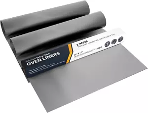 2pcs 17”X25” Oven Liners for Bottom of Oven- Large Non-Stick Reusable Mats Liner - Picture 1 of 8