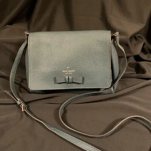 Kate Spade Pershing Street Avva Leather Crossbody Bag Emerald Forest MSRP $259 - Picture 1 of 7