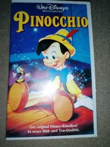 VHS Walt Disney Meisterwerk "Pinocchio" mit Hologramm auf Hülle  - Bild 1 von 4