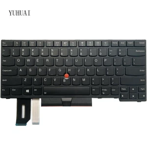 Teclado de EE. UU. para Lenovo Thinkpad E480 E485 E490 L490 T480S T490 T495 L390 - Imagen 1 de 3