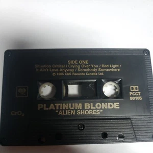platinum blonde  alien shores  cassette only no jcard - Picture 1 of 2