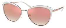 Gafas de sol para mujer Michael Kors MK1046-12156F Biscayne 56 mm oro rosa/hueso