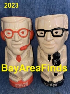 Set 2 tazze San Francisco Giants Kruk Kuip Tiki SGA 6/25 2023 Krukow Kuiper SF - Foto 1 di 2