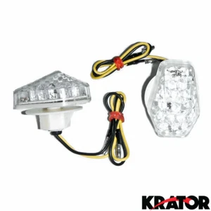 LED Clear Flushmount Turn Signals Indicators Lights for Suzuki 2000-2008 - Picture 1 of 3