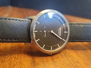 Herren Boccia Titanium Saphir Uhr. Guter Zustand und läuft gut. - Bild 1 von 11