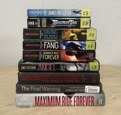 Lot 9 James Paterson YA Young Adult Novels Maximum Ride Series #1-9 HC Trade PB Foto 1 de 3