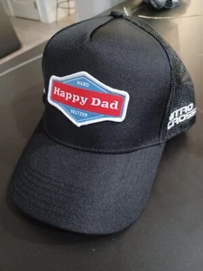 FULL SEND Happy Dad Black Trucker Hat Snapback Adjustable Cap NITRO CROSS - Picture 1 of 5
