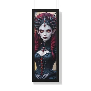 "Thorned Temptress" ©️ by CLEArT (ConnieLynnArt)Framed Vertical Poster - Picture 1 of 10