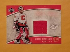 2005-06 Upper Deck Ice Frozen Fabrics Red Jersey #FF-MK Mikka Kiprusoff Flames 