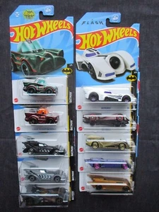 Hot Wheels 2023 Batman 5 Autos Set mit Variationen 10 Batmobiles Wild! - Bild 1 von 8