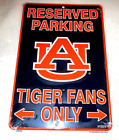 **Auburn Tigers Reserved Parking Metal Sign #1 - New**