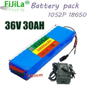 36V 30000mAh 18650 Wiederaufladbarer Li-Ion Akku Pack 10S2P Elektrofahrrad Akku - Bild 1 von 5