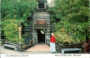 Vintage Postcard Silver Dollar City Wilderness Church Missouri 1971 - Picture 1 of 2