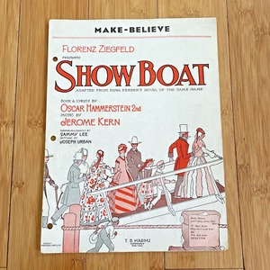 Vintage Sheet Music - Make-Believe - 1927 Musical "Showboat" Hammmerstein & Kern - Picture 1 of 7