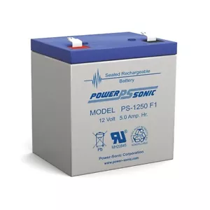 POWER SONIC PS1250 12V 5Amp Sla Battery F1 Terminal Sealed Lead Acid Size:101 X - Picture 1 of 1