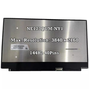 NE173QUM-NY1 3840×2160 40 Pins 17,3" 144Hz 4K UHD IPS Panel Laptop LCD Bildschirm - Bild 1 von 2