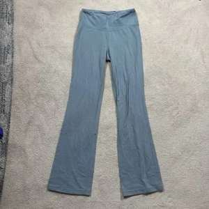 Athleta Leggings Girls Large High Rise Chit Chat Flare Pant Teal Stretch Waist - Picture 1 of 12