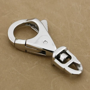 Stainless Steel Huge Clasp Punk Clasp For KeyChian / Wallet Chain 3P007D - Picture 1 of 9