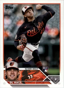 2023 Topps #547 DL Hall RC Baltimore Orioles MLB Rookie Baseballkarte - Bild 1 von 2
