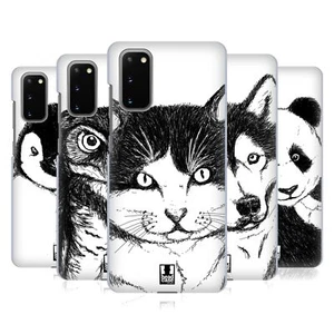 HEAD CASE DESIGNS HAND DRAWN ANIMALS HARD BACK CASE FOR SAMSUNG PHONES 1 - Picture 1 of 12