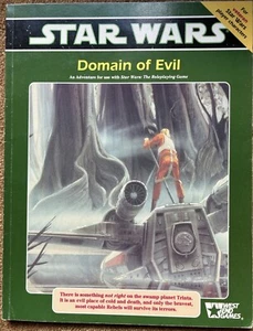 RAR! West End Games - Star Wars RPG - Domain of Evil 1991 Sehr Guter Zustand! - Bild 1 von 2