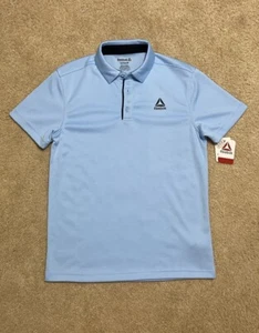 Reebok Mens Performance Ace Polo Shirt Blue Short Sleeve Men's New Sz S,M,3XL - Picture 1 of 5