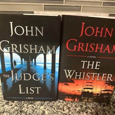 HCDJ 1th John Grisham THE WHISTLER & THE JUDGE LIST Complete Lacy Stoltz Series Foto 1 de 4
