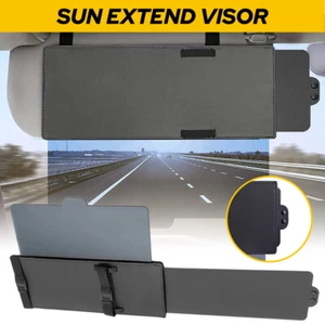 Car Sun Visor Extension Extender Shield Truck Front Side Window Shade Anti Glare - Picture 1 of 19