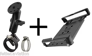 RAM ATV Rail Mount for iPad Mini All Ver. 1-6 w/Lifeproof, Samsung Galaxy, More - Picture 1 of 6