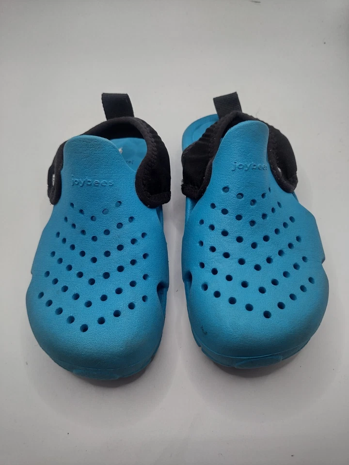 Sandalias zuecos de goma Joybees Kids Creek sin cordones talla C8 azul A27 Foto 1 de 4