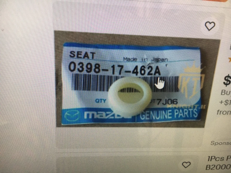 ONE 马自达 Miata RX-7 929 B2000 B2200 B2600 MPV 齿轮变速器 Knob 衬套 原始设备制造商 全新 — 第 1/1 张图片