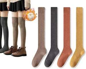 Thigh Over Knee High Women Stocking Autumn Calf Thermal Warm Long Fuzzy Winte... - Picture 1 of 7
