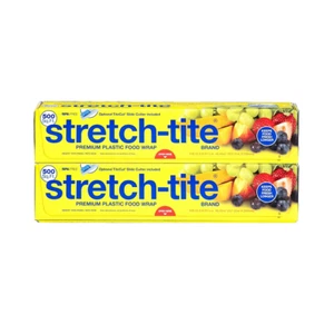 Stretch-Tite Plastic Food Wrap, 500 sq ft, Pack of 2 (NO SHIP TO CA) - Picture 1 of 4