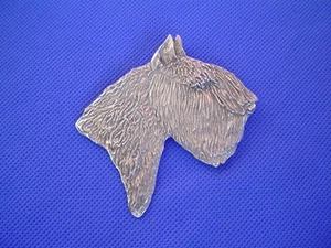 Large Bouvier des Flandres pin #43D Pewter Herding dog jewelry b Cindy A. Conter - Picture 1 of 1