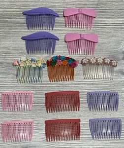 Lotto pettini per capelli vintage accessori decorativi set di 13 pezzi - Foto 1 di 10