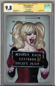 HARLEY QUINN #13 CGC 9.8 SS SIGNED ADAM HUGHES VIRGIN VARIANT COVER LOW POP RARE - Bild 1 von 4