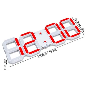 3D LED Wall Clock Simple Stereoscopic Design For Home Decor ABS - Picture 1 of 12