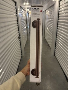 KOHLER Carmichael R27235-2BZ Bathroom Shower 16 in Grab Bar in Oil-Rubbed Bronze - Picture 1 of 4