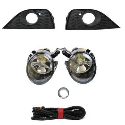 Set of Front Bumper LED Fog Light Cover Lamp Bezel Wire For Seat Ibiza 2009-2012 - Image 1 of 4
