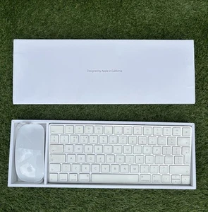 Apple Magic Keyboard Mouse 2 Set Silver - Photo 1/4