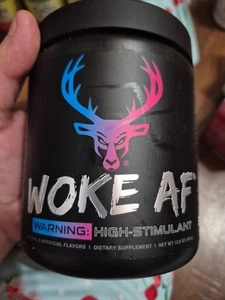 Woke AF Hochstimulans Pre-Workout Nootropic 12,8 Unzen 20 Portionen Miami GROSSE GRÖSSE - Bild 1 von 7