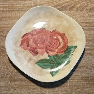 Cerámica vintage RED WING patrón LEXINGTON ROSE - Plato de cena, 10 1/2" - Imagen 1 de 3