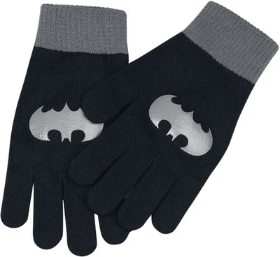 Batman Fingerhandschuhe Damen Batman - Logo schwarz/grau Standard