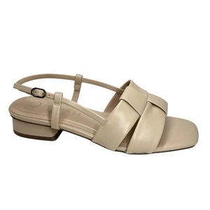 Journee Collection Women's Tabatha Block Heel Slingback Sandals Nude Size 6M - Picture 1 of 13