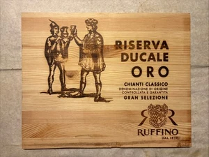 1 Rare Wine Wood Panel Ruffino Riserva Chianti Vintage CRATE BOX SIDE 7/25 132b - Picture 1 of 2