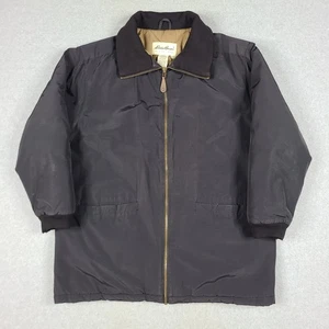 Eddie Bauer Womens Size M Quilt Lined Jacket Insulated Black EUC Full Zip - Picture 1 of 12
