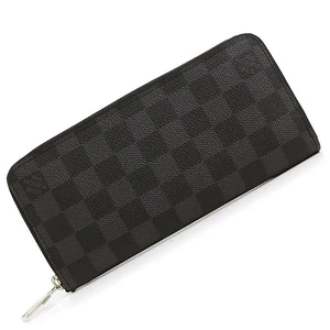 LOUIS VUITTON Zippy Wallet Vertical Long Wallet Damier Graphite, Black N63095 - Picture 1 of 8