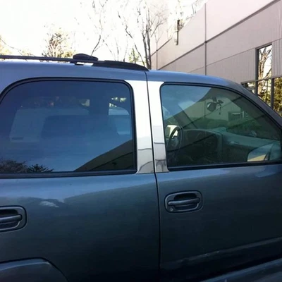 2000-2006 Chevrolet Tahoe Stainless Steel Pillar Trim 4 Pcs - Изображение 1 из 4