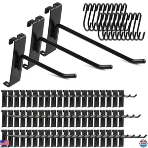 80 Stück Metallgitter Wandhaken 4/6/8 Zoll Schwerlast Display Haken zur Aufbewahrung - Bild 1 von 6