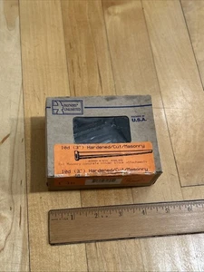 Fas'ners Unlimited 10d x 3" gehärtete geschnittene konische Mauerwerksnägel 1 Pfund  VERSIEGELTE BOX - Bild 1 von 10